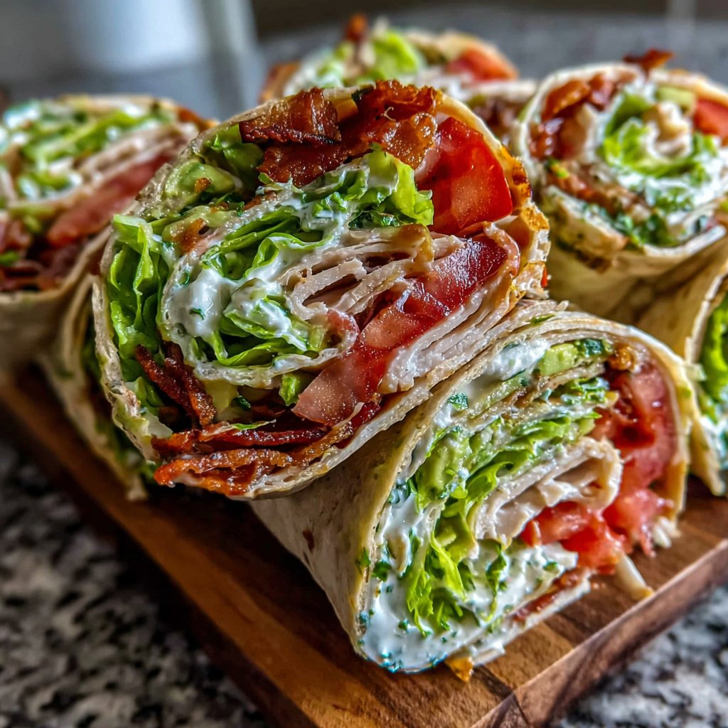 Turkey Avocado Wraps for Lunch