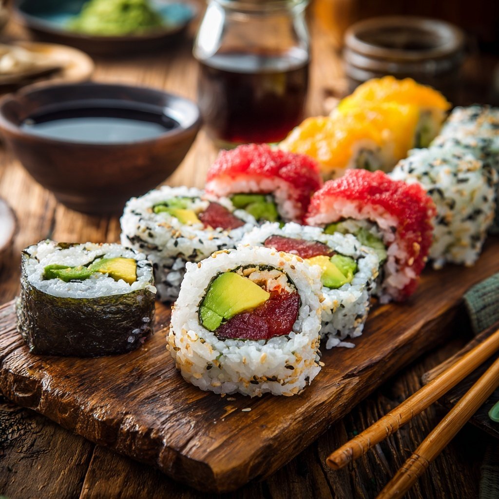 Global Japanese Sushi Rolls